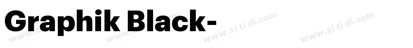 Graphik Black字体转换